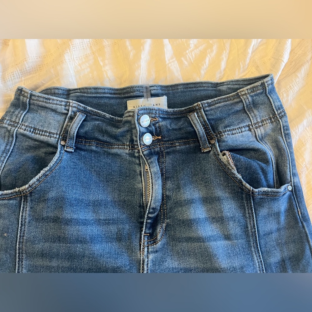 RISEN Eve Seamed Wide-Leg Jeans - Picture 3 of 4